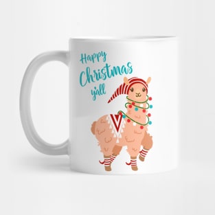 Happy Christmas Llama Mug